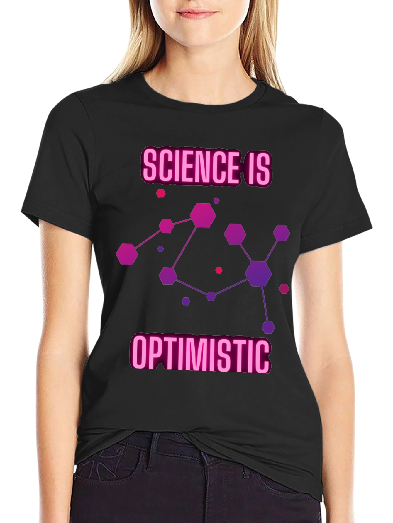 Science Is Optimistic Graphic T-Shirt