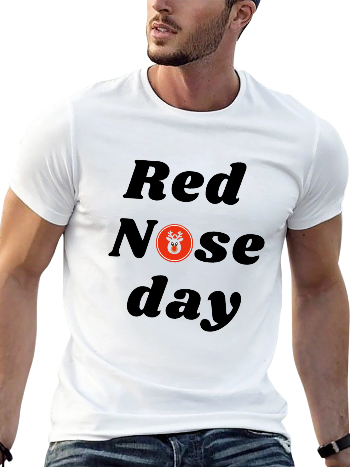 Red Nose Day Black T-Shirt