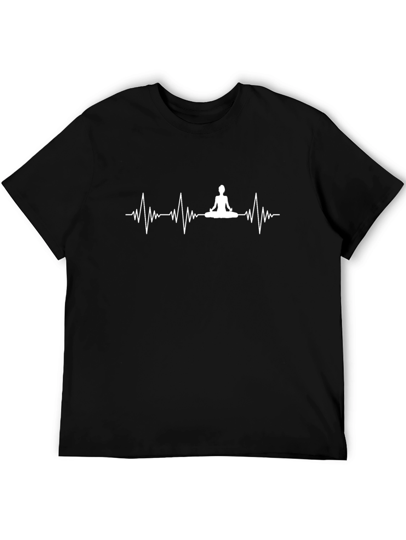 Yoga Heartbeat Graphic Tee - Meditate in Style