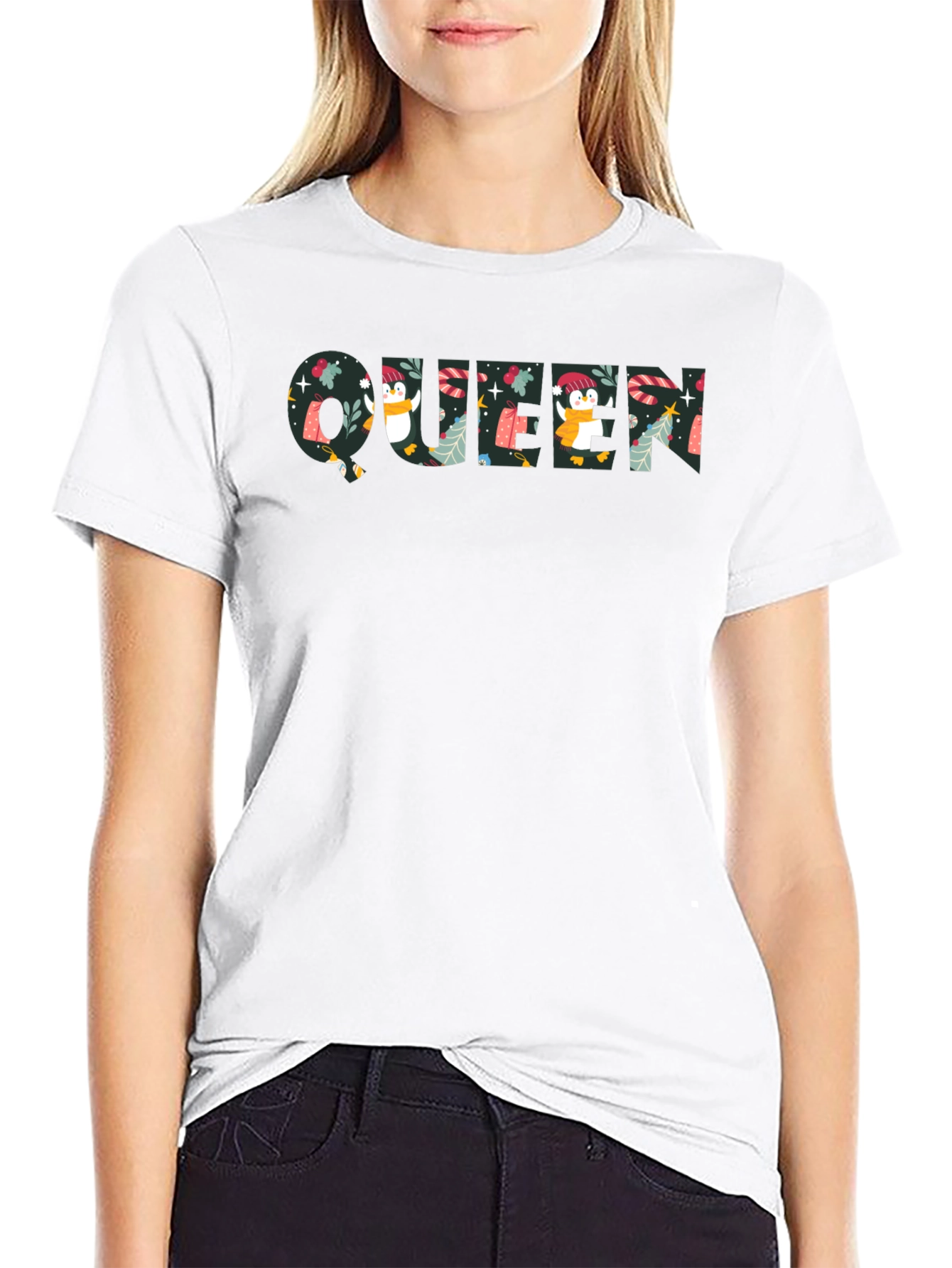 Queen Penguin Christmas T-Shirt