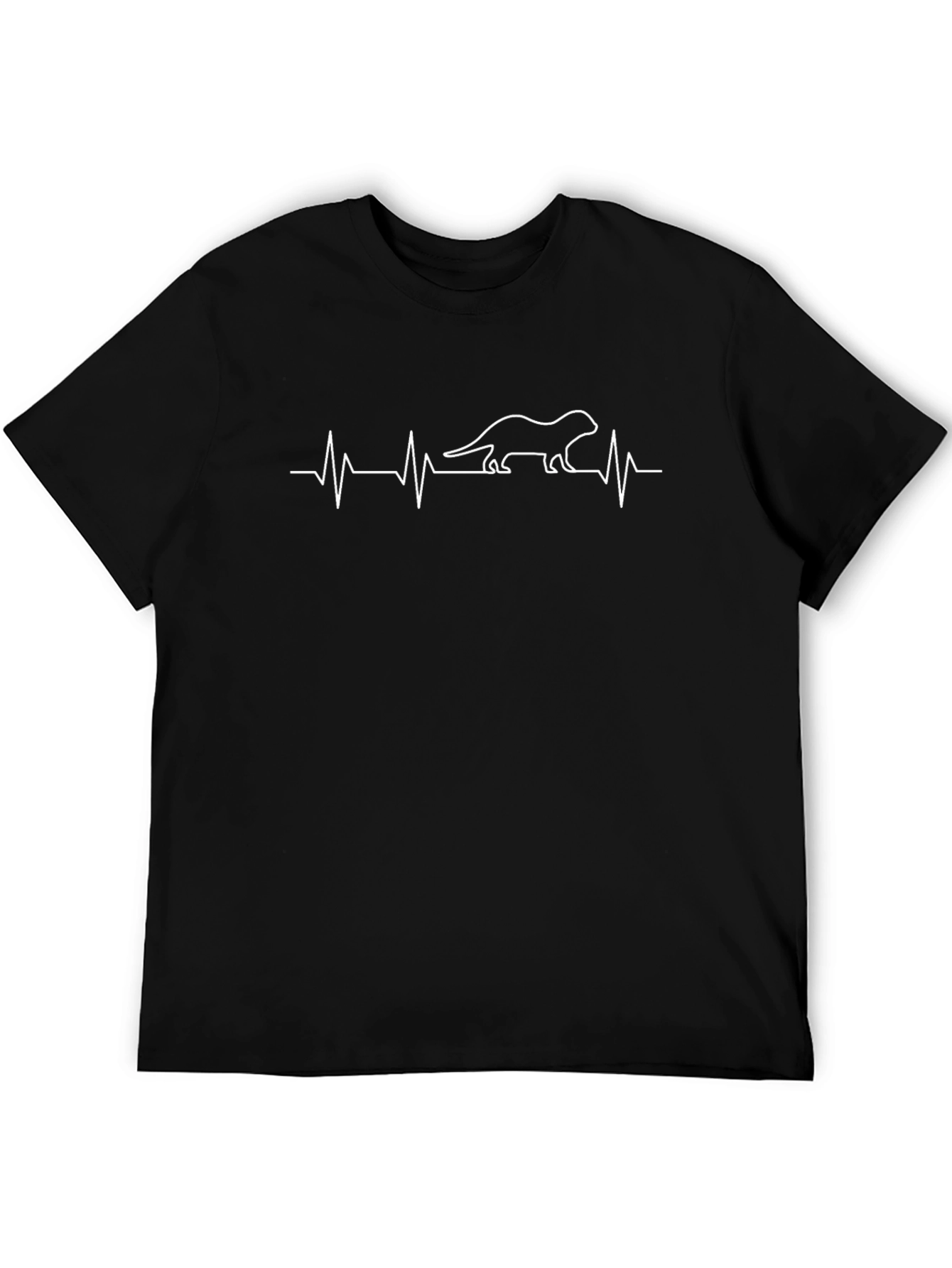 Otter Heartbeat T-Shirt - Unique Animal Lover Tee