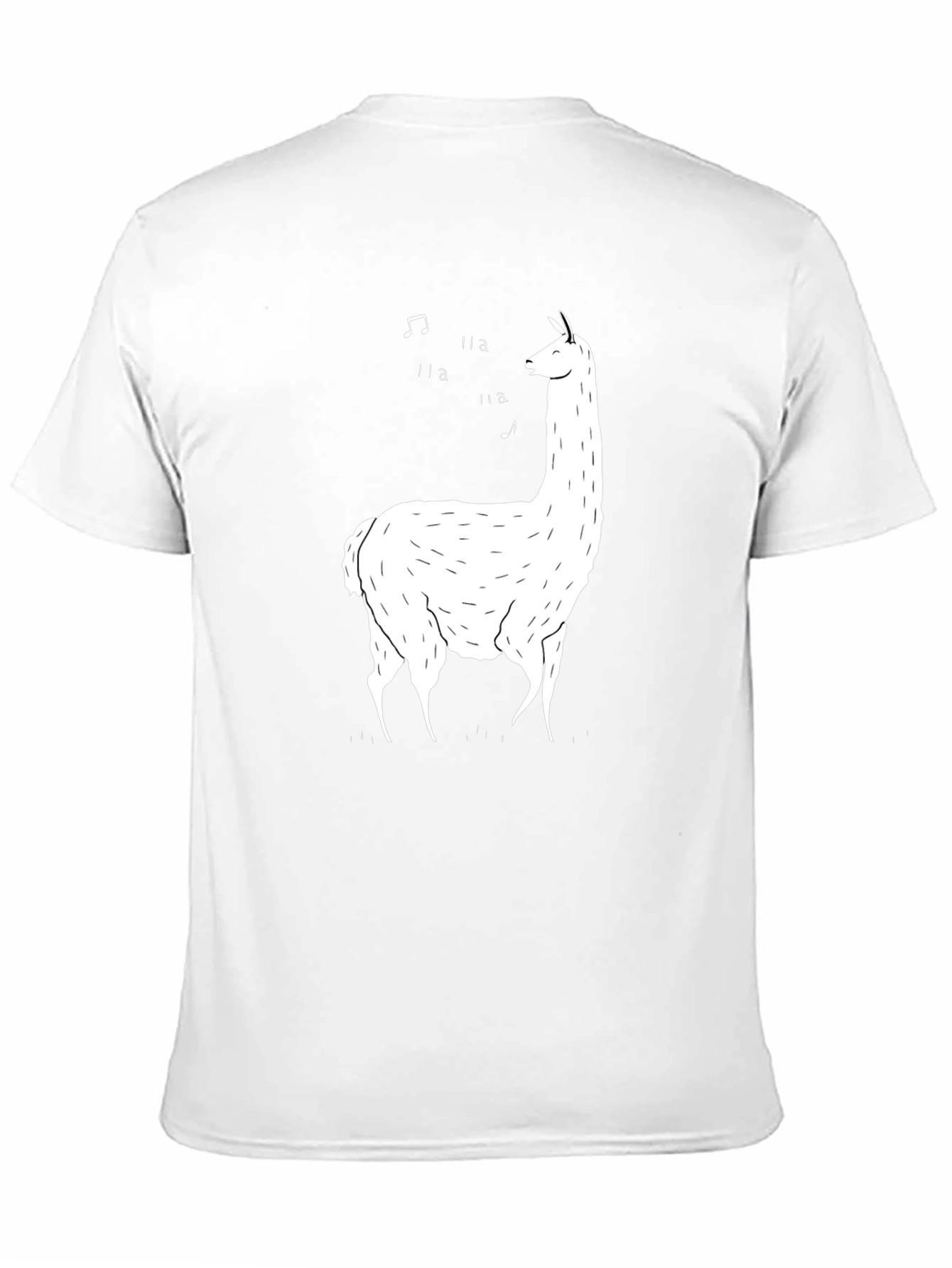 Singing Llama Black T-Shirt