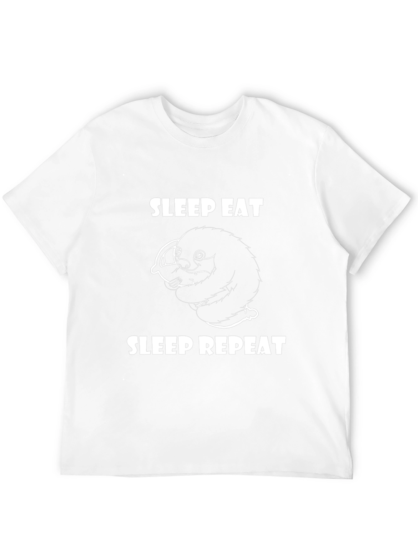 Sleep Eat Repeat Sloth Graphic Tee