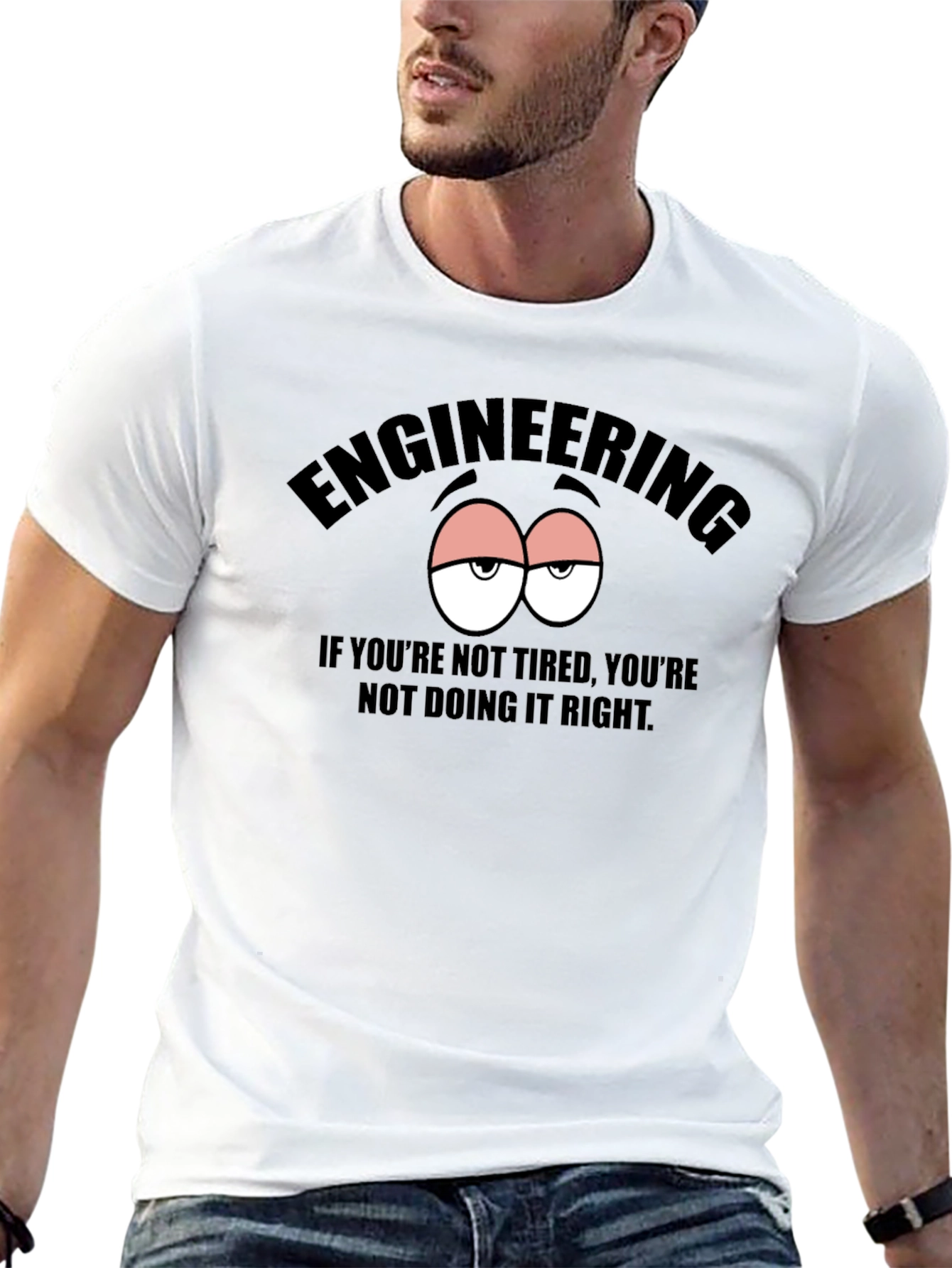 Engineering Tired Eyes Graphic T-Shirt