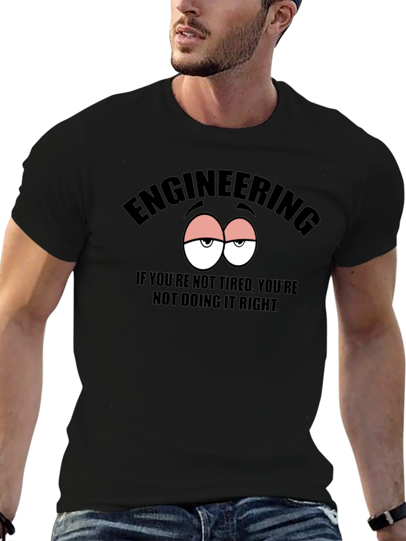 Engineering Tired Eyes Graphic T-Shirt