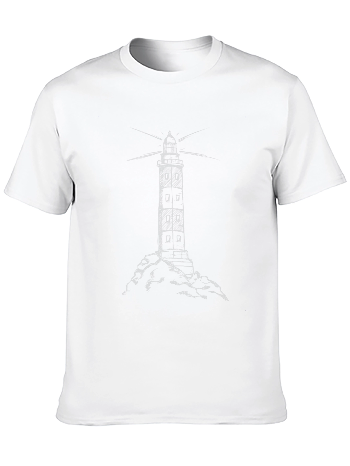 Lighthouse Graphic Tee - Mens Black T-Shirt