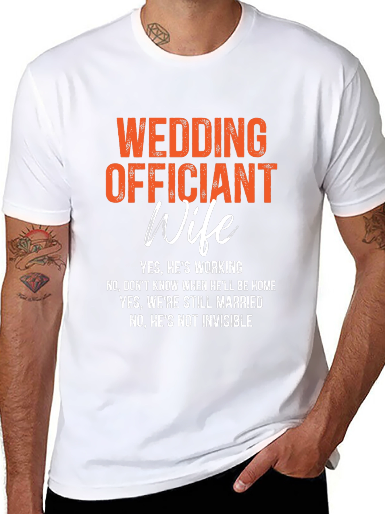 Wedding Officiant Wife T-Shirt: Funny Gift Idea