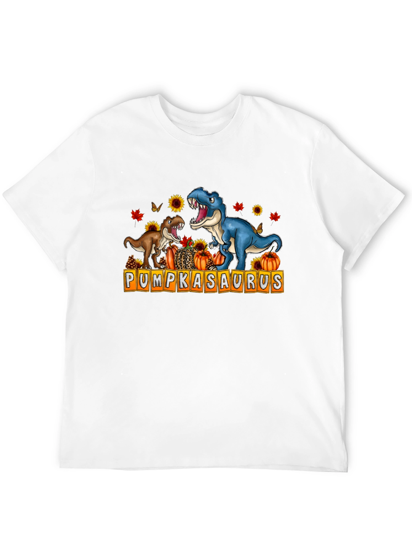 Pumpkasaurus T-Shirt - Dinosaur Pumpkin Fall Design