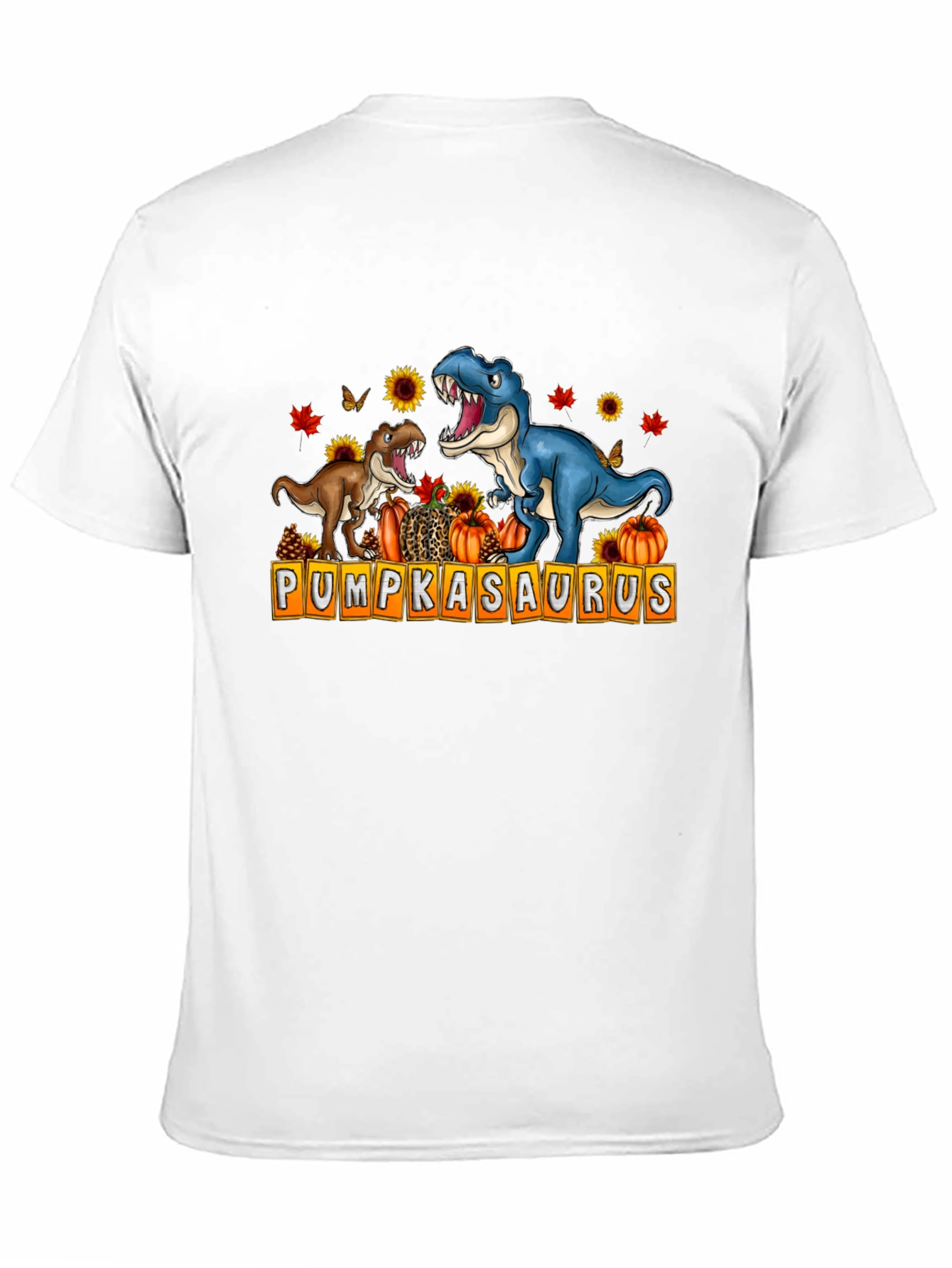 Pumpkasaurus T-Shirt - Dinosaur Pumpkin Fall Design