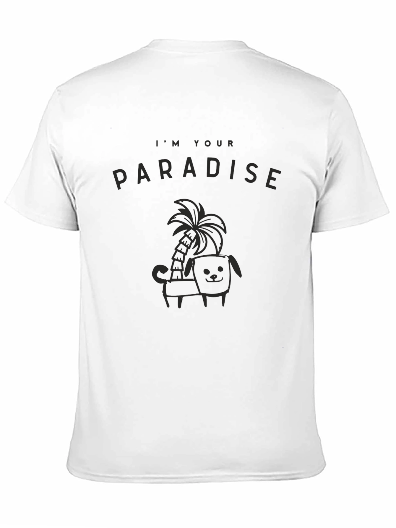 Im Your Paradise Black Graphic Tee