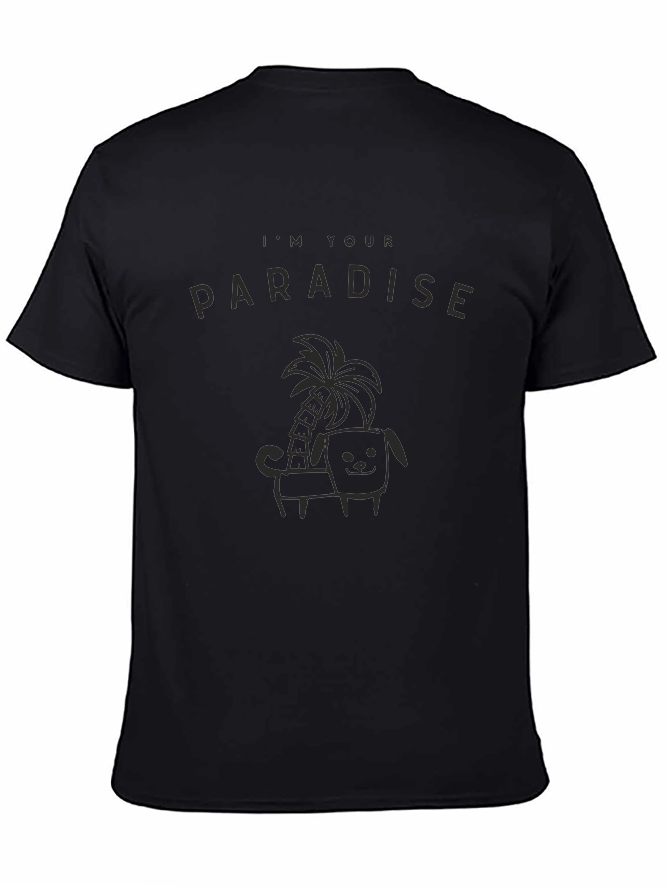 Im Your Paradise Black Graphic Tee