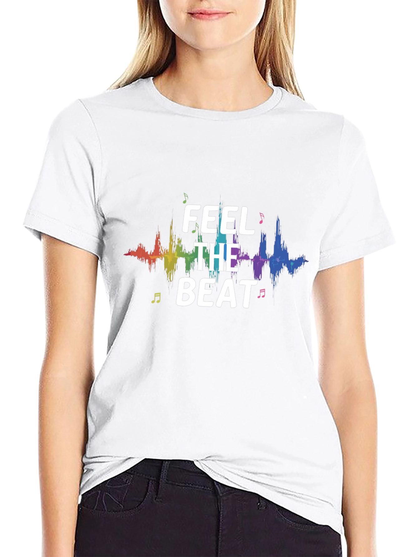 Feel the Beat Graphic T-Shirt - Music Lover Tee