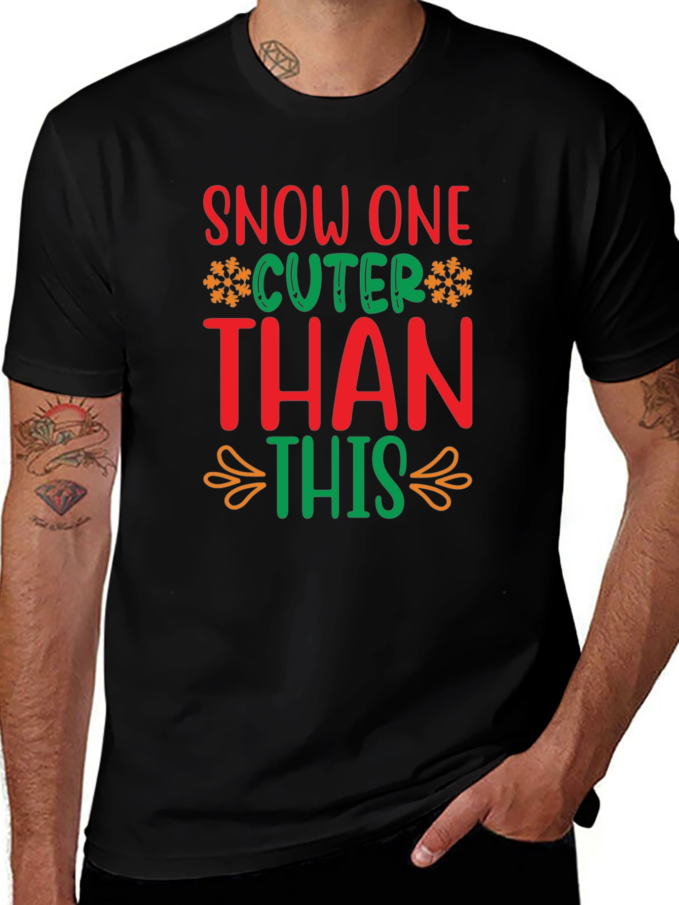 Festive Snow One Cuter Than This Christmas T-Shirt