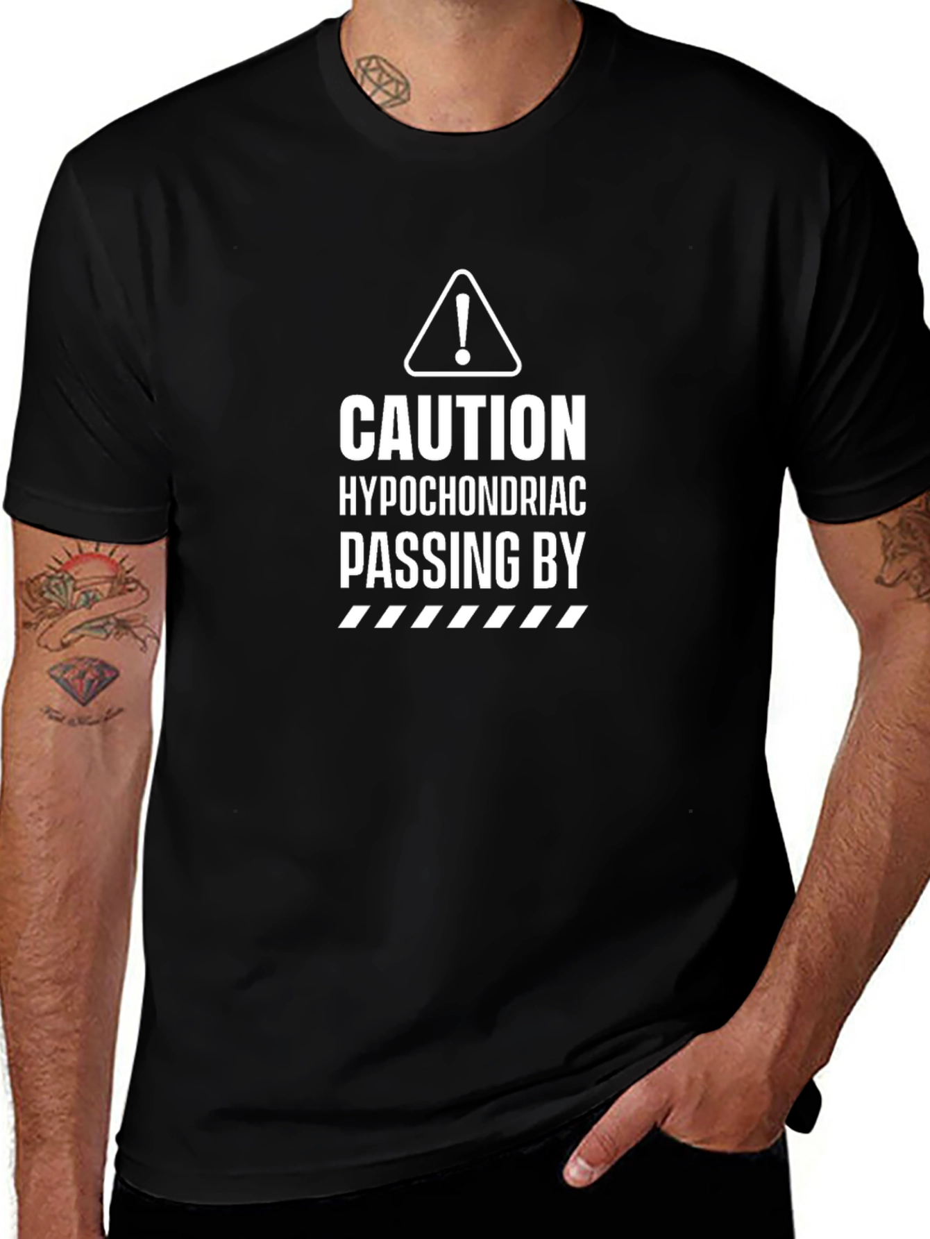 Caution Hypochondriac Passing By Graphic Tee