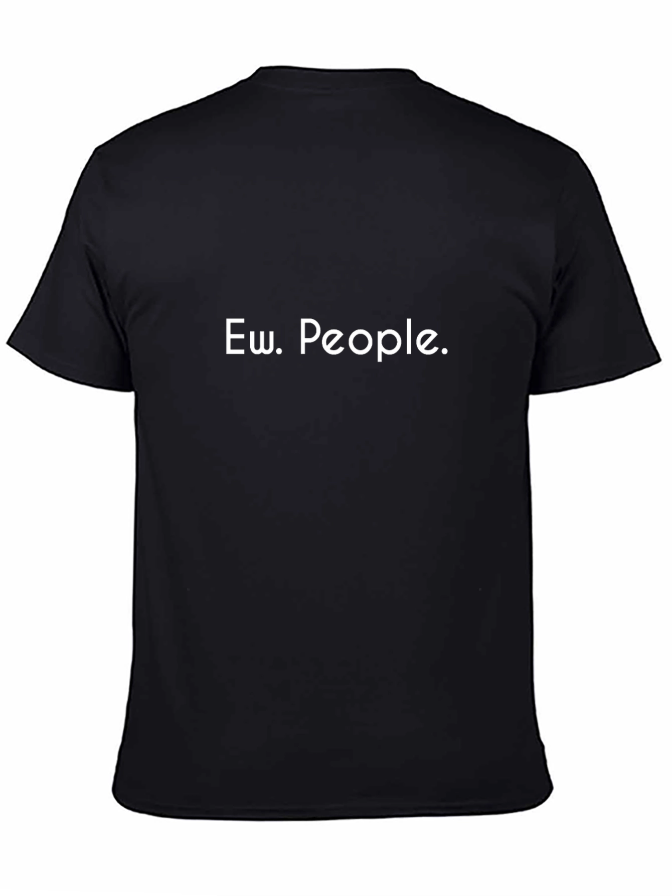 Ew People Graphic Tee - Black Casual T-Shirt