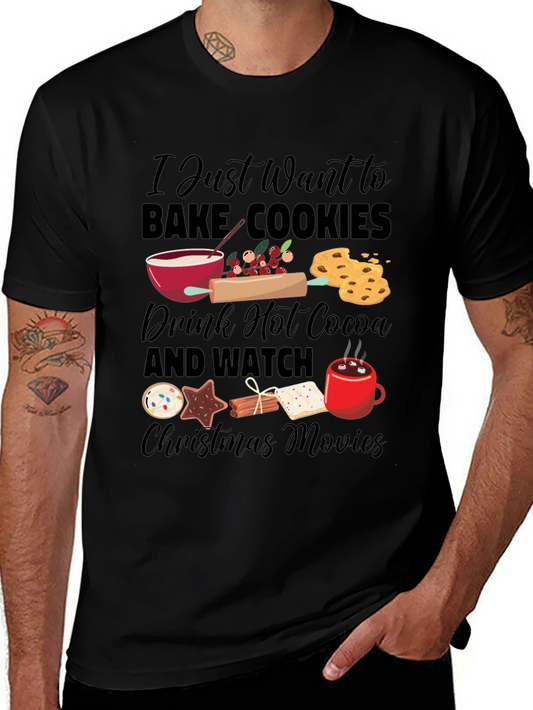 Holiday Baking Christmas Movie T-Shirt