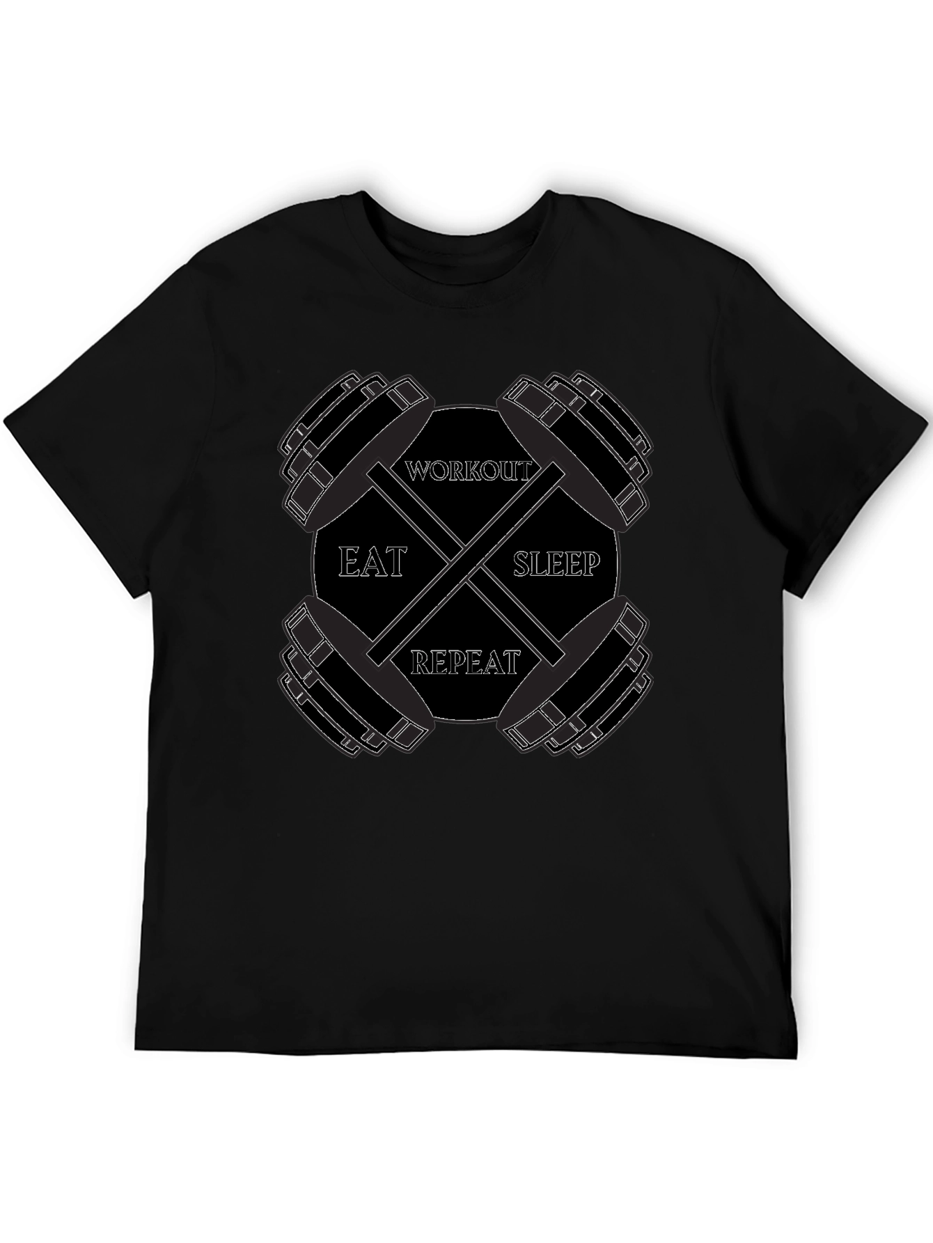 Eat Sleep Workout Repeat Gym T-Shirt