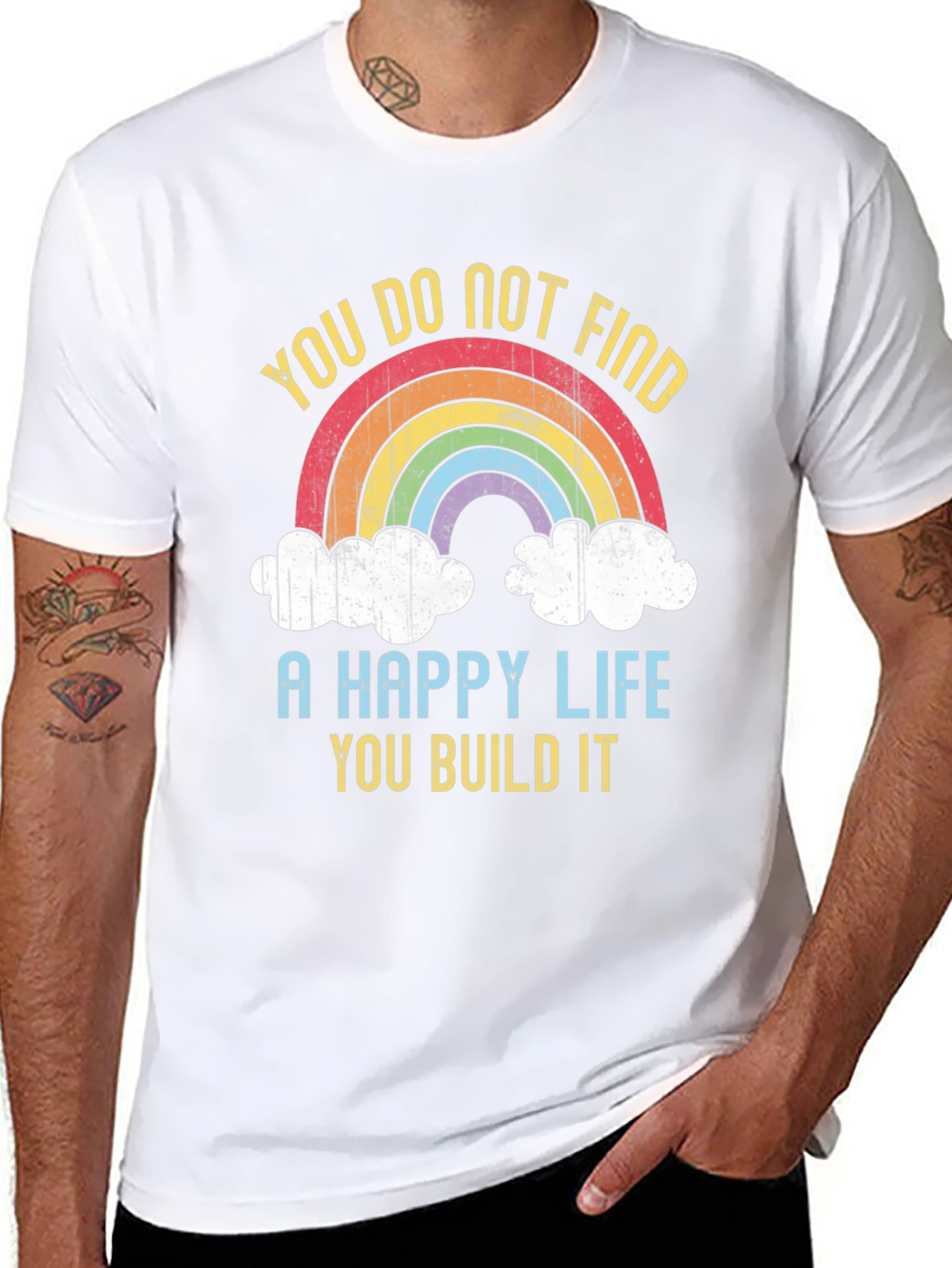 You Build It Rainbow Graphic T-Shirt