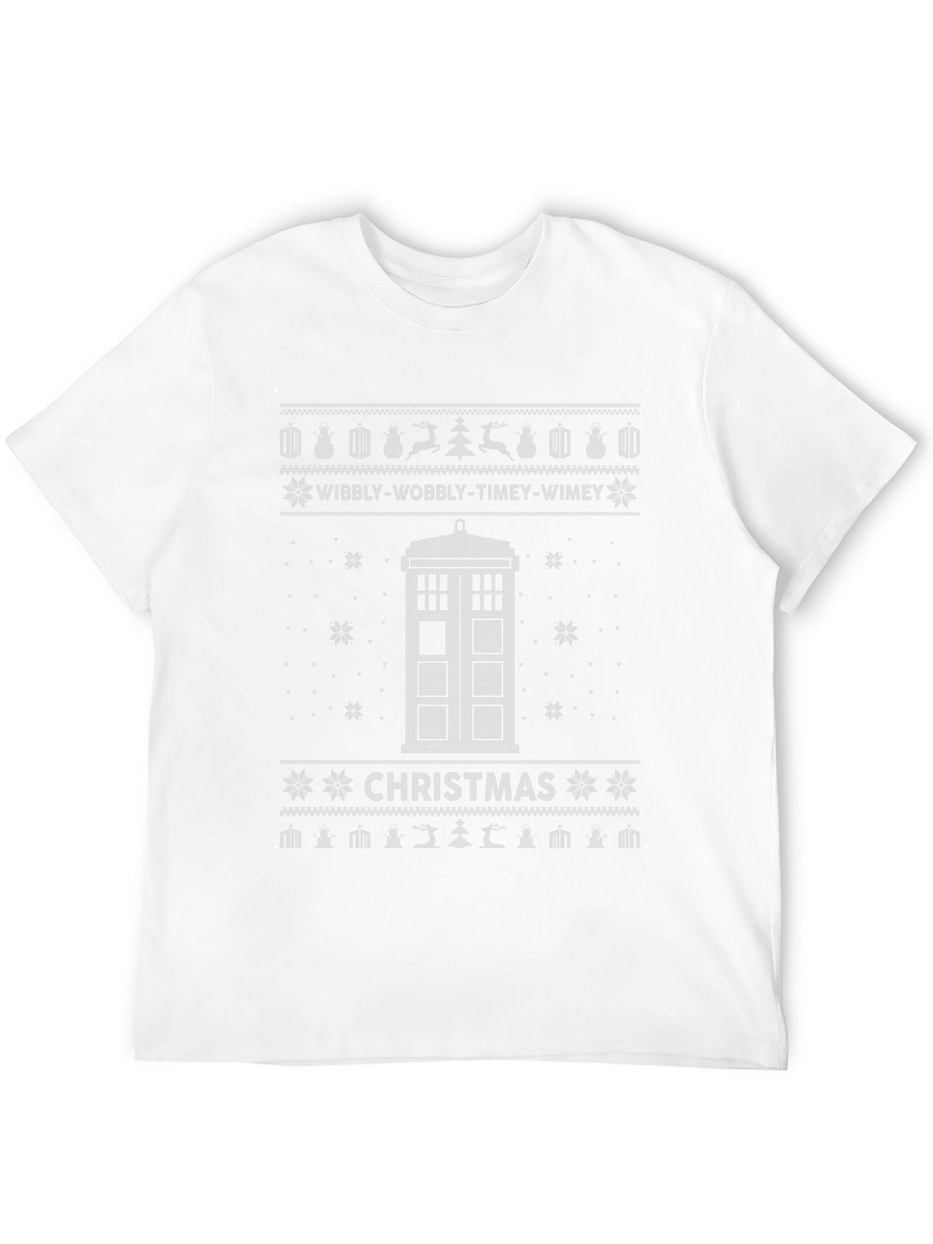 Doctor Who Christmas TARDIS Ugly Sweater T-Shirt
