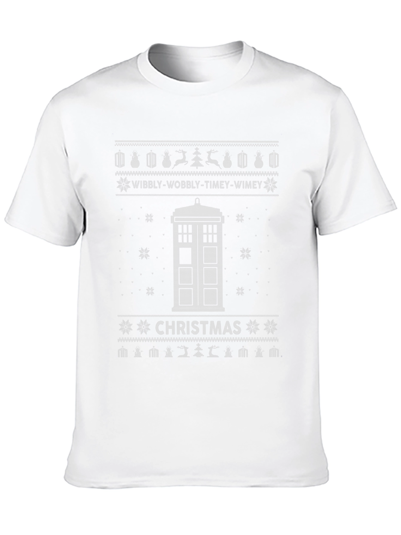 Doctor Who Christmas TARDIS Ugly Sweater T-Shirt