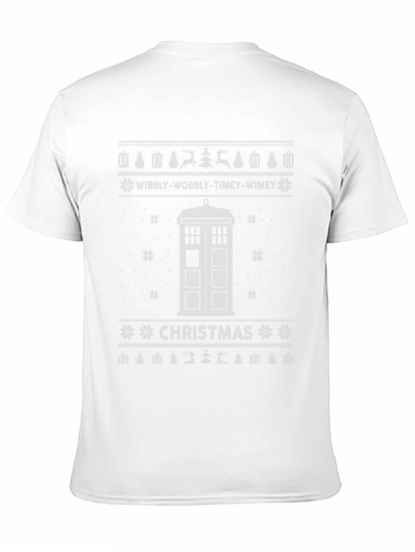 Doctor Who Christmas TARDIS Ugly Sweater T-Shirt