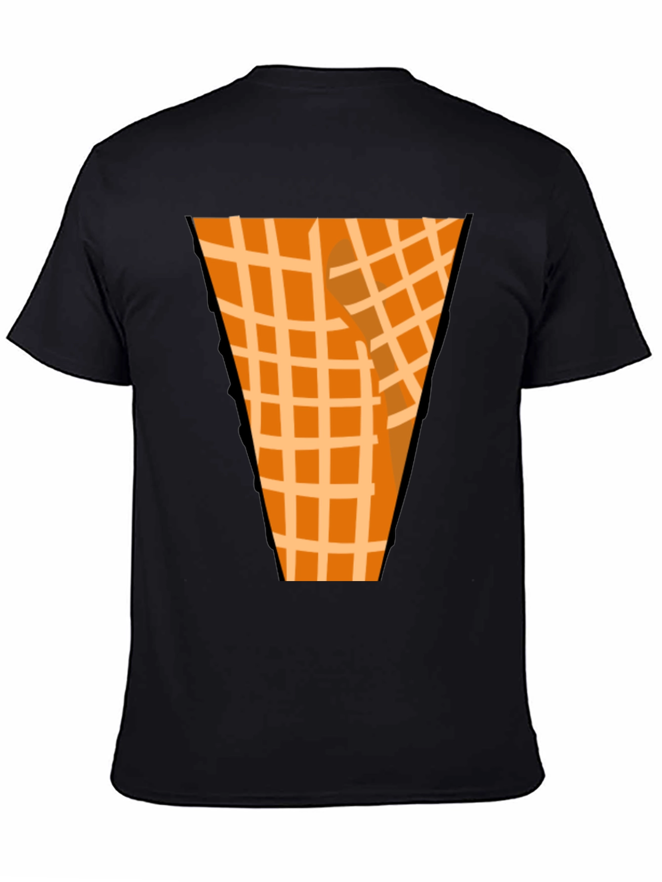 Novelty Waffle Cone Graphic T-Shirt
