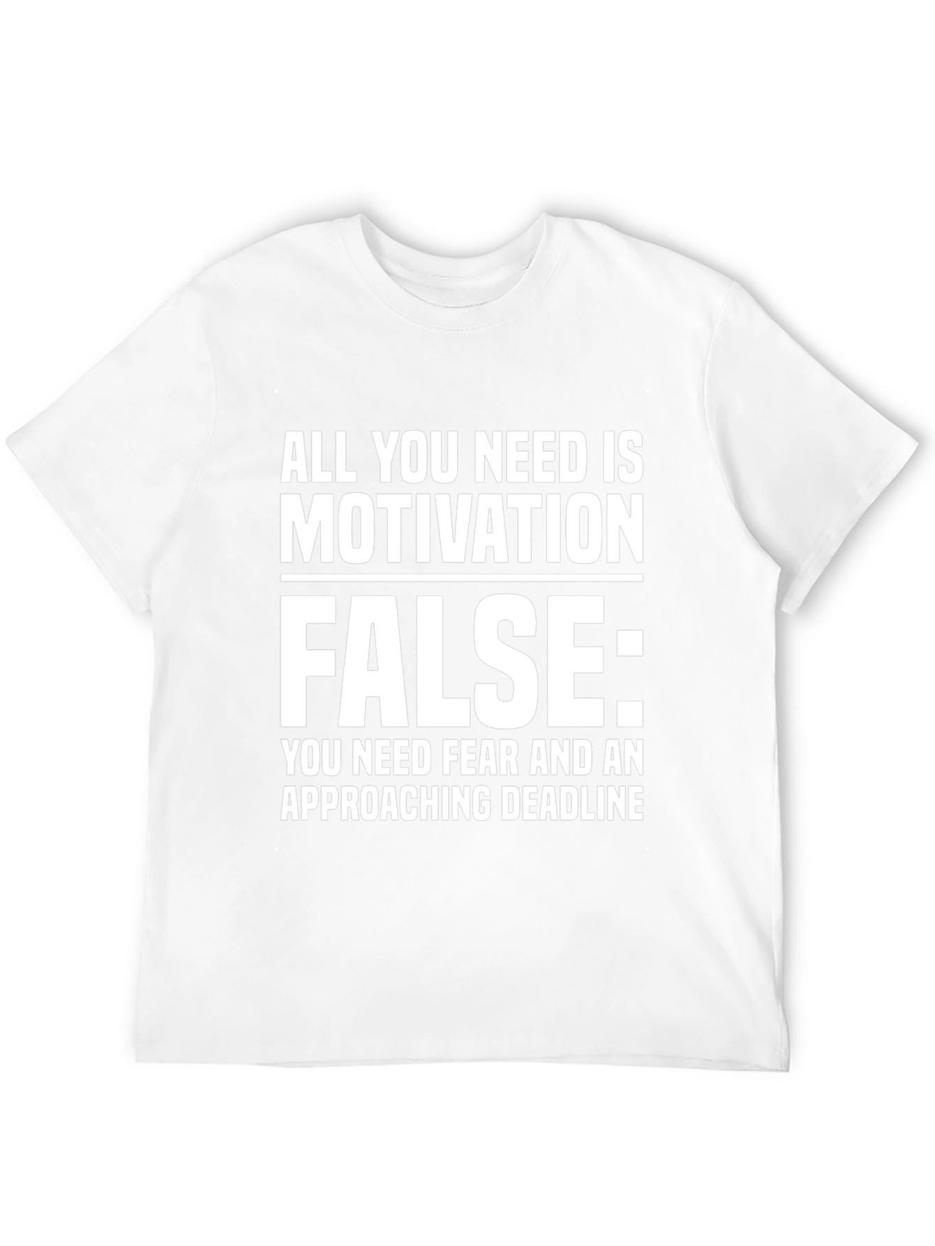 Motivation is False Graphic Tee - Black