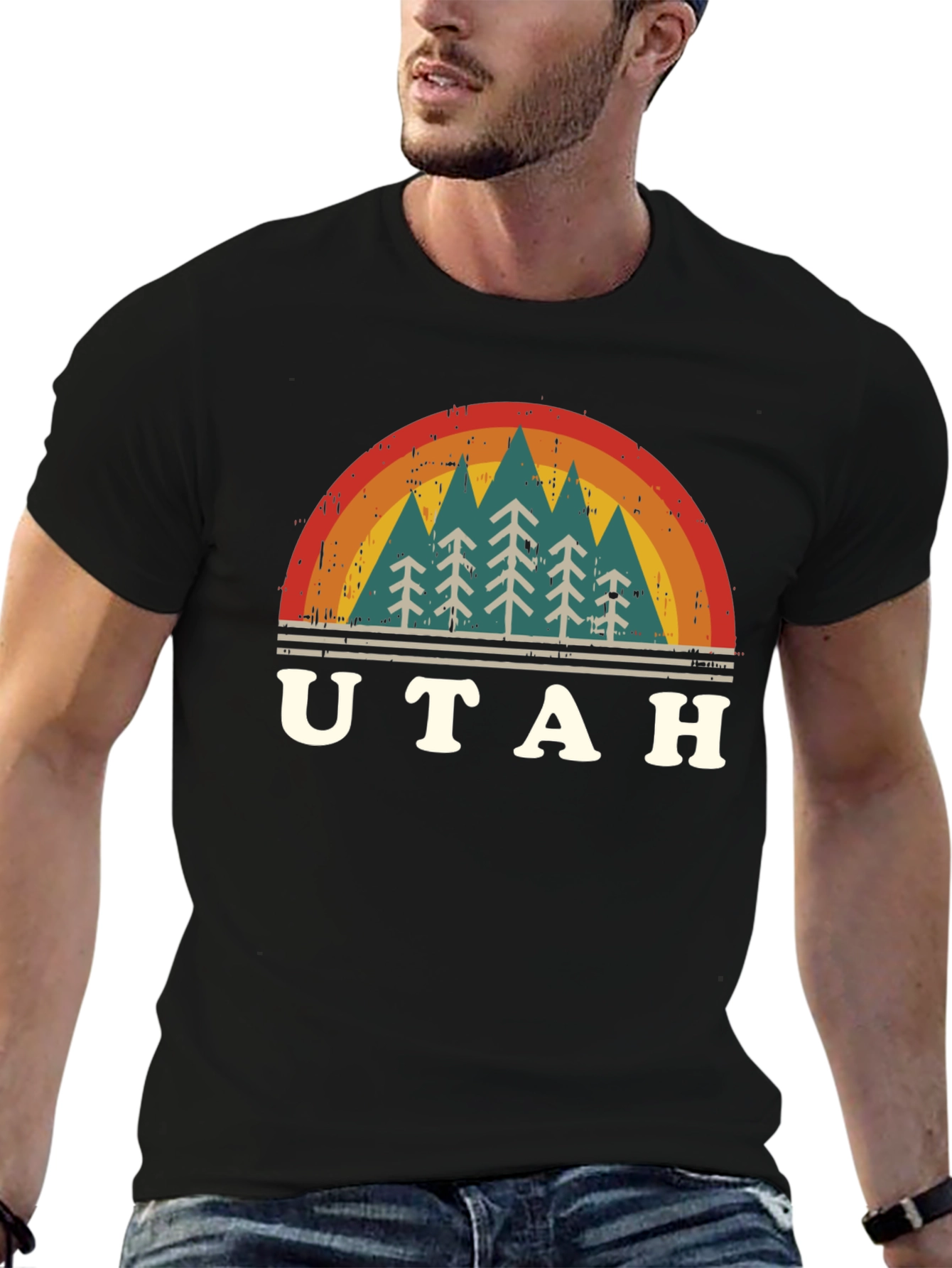 Retro Utah Trees T-Shirt