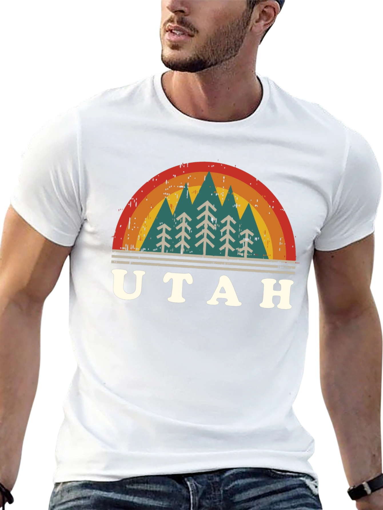 Retro Utah Trees T-Shirt