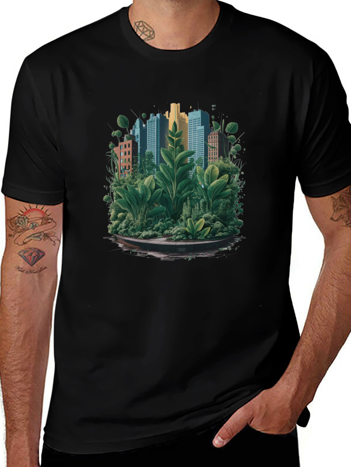 Urban Jungle T-Shirt - Eco-Friendly City Design