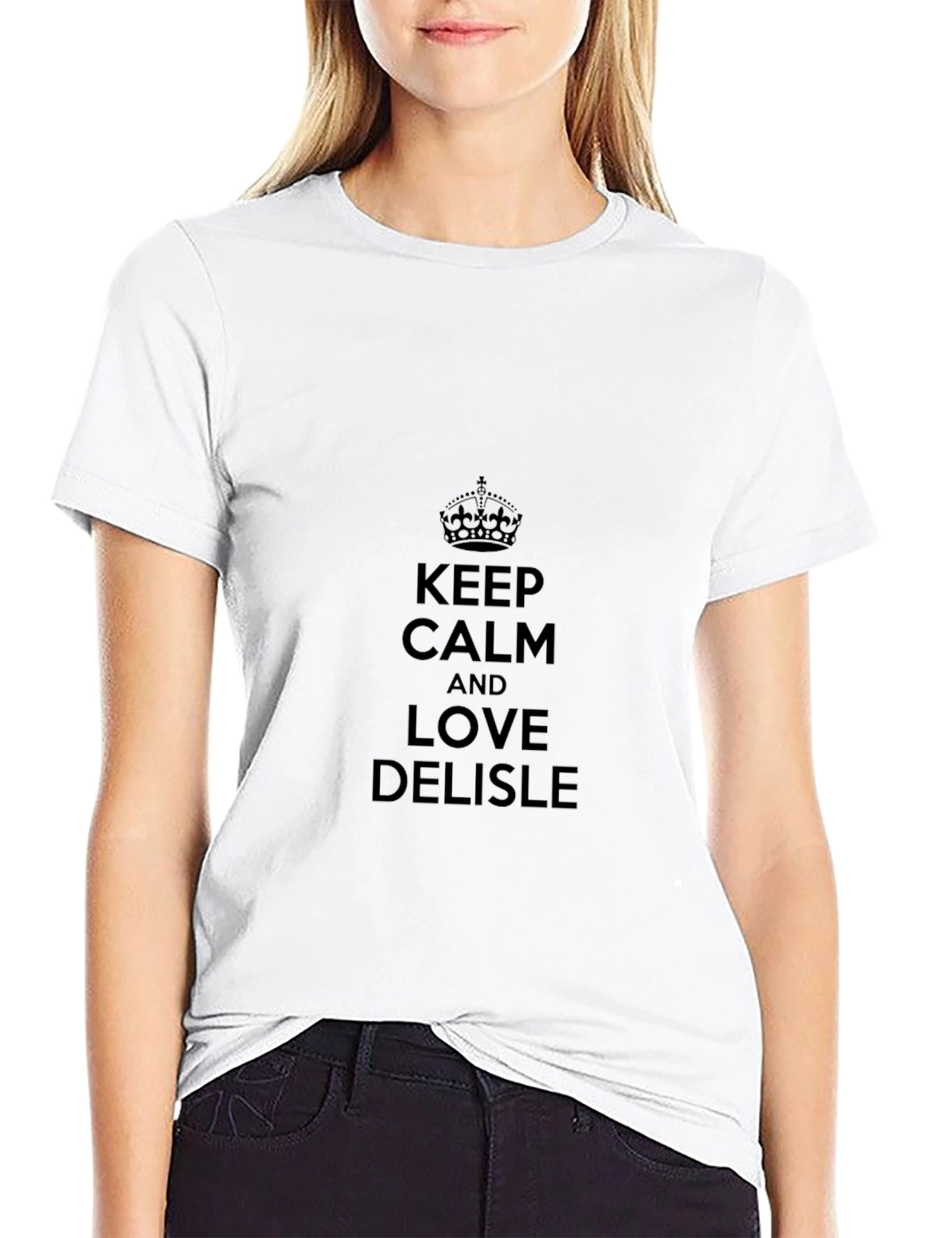 Keep Calm and Love Delisle Black T-Shirt