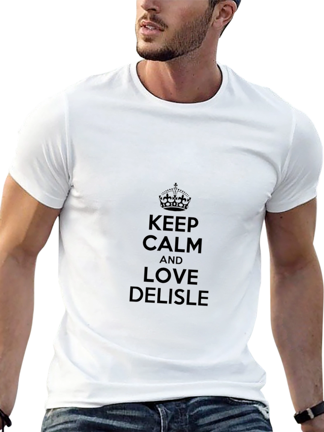 Keep Calm and Love Delisle Black T-Shirt