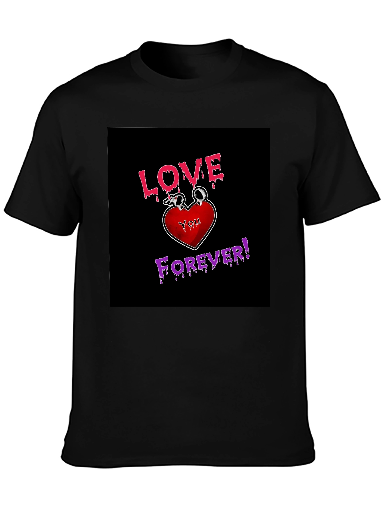 Love You Forever Graphic Tee - Black