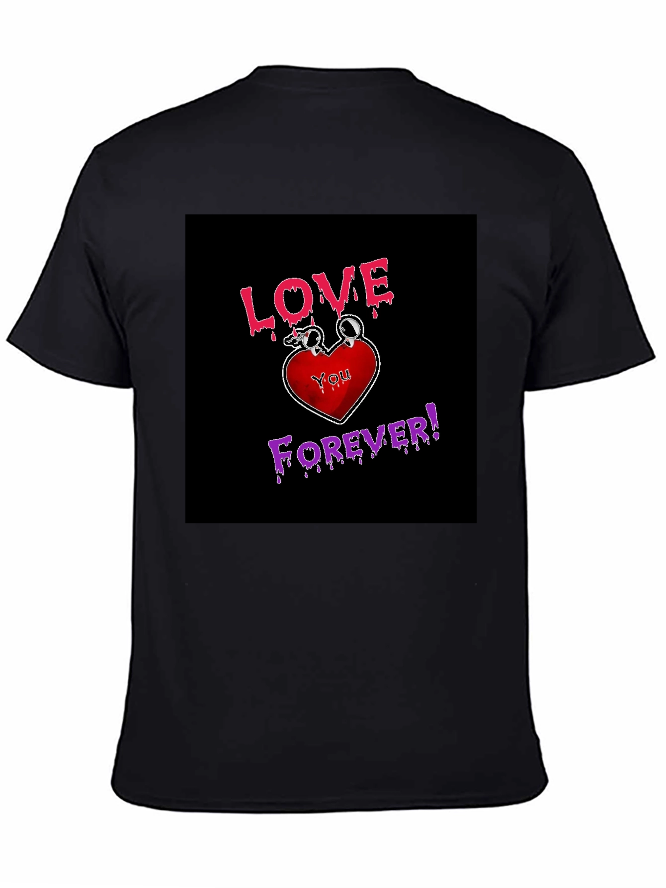 Love You Forever Graphic Tee - Black