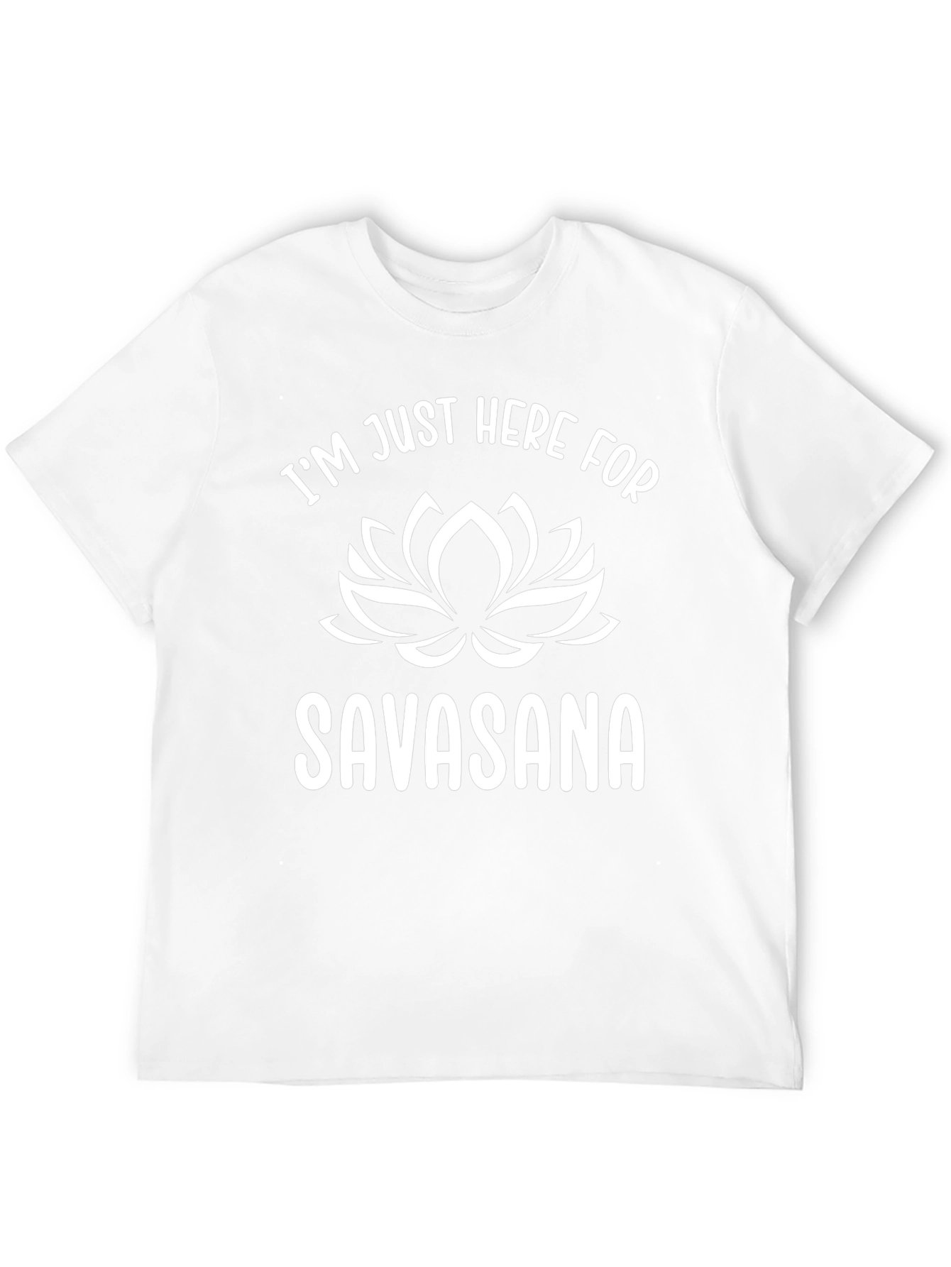 Yoga Savasana T-Shirt: Funny Lotus Design Tee