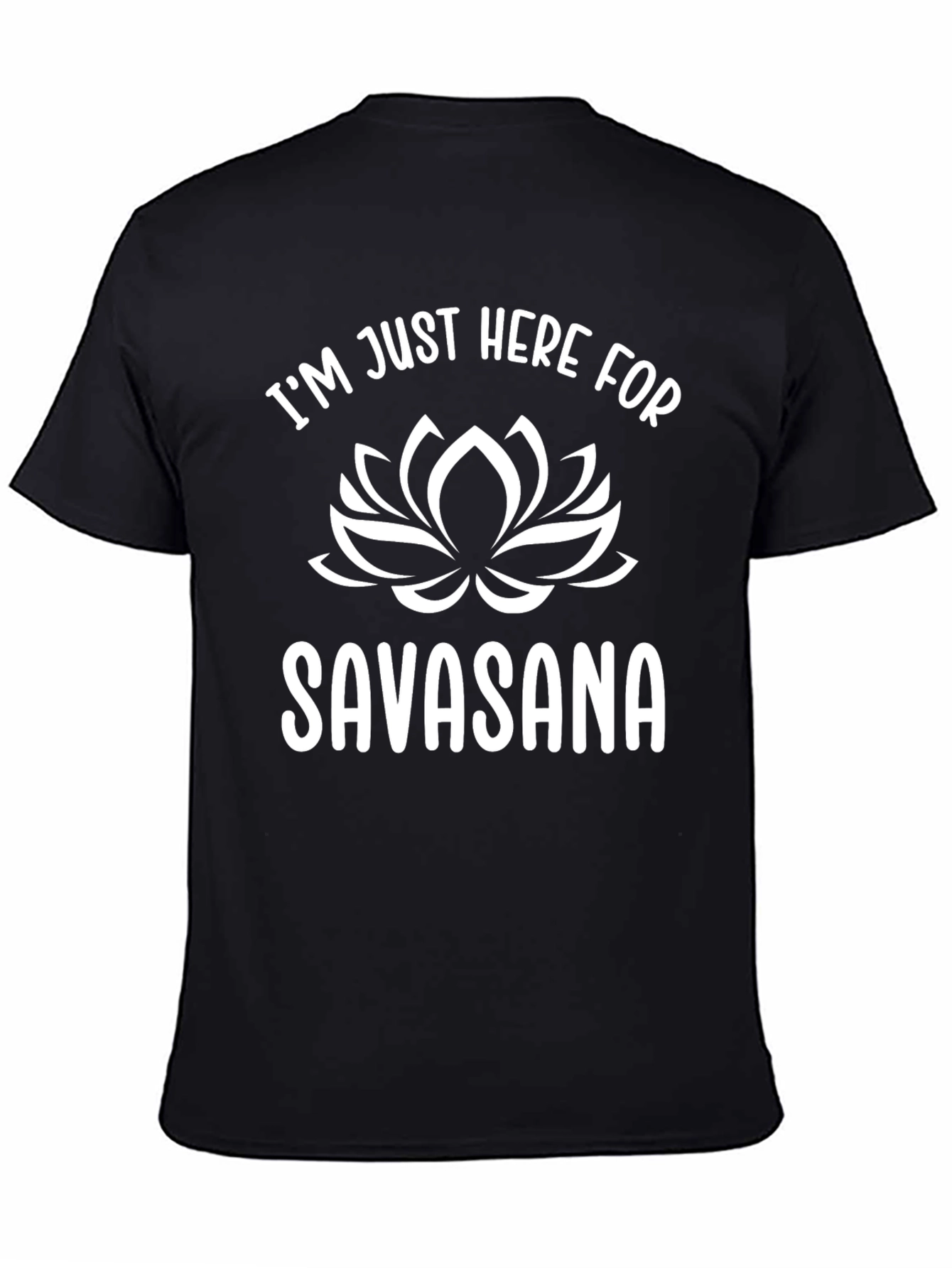 Yoga Savasana T-Shirt: Funny Lotus Design Tee