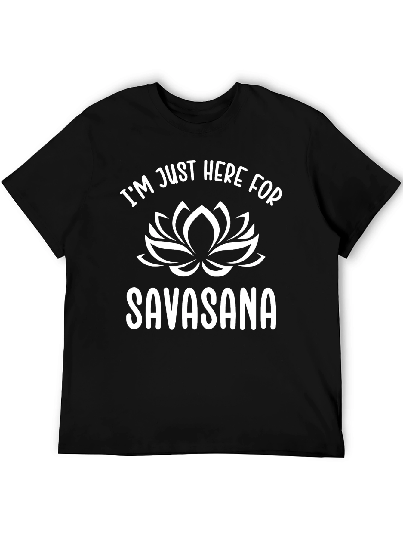 Yoga Savasana T-Shirt: Funny Lotus Design Tee