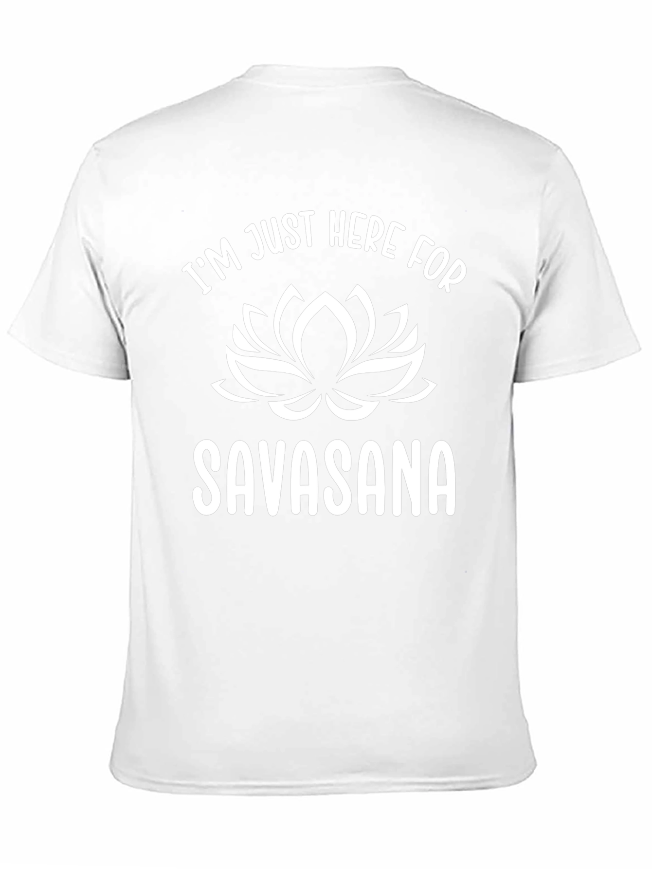 Yoga Savasana T-Shirt: Funny Lotus Design Tee