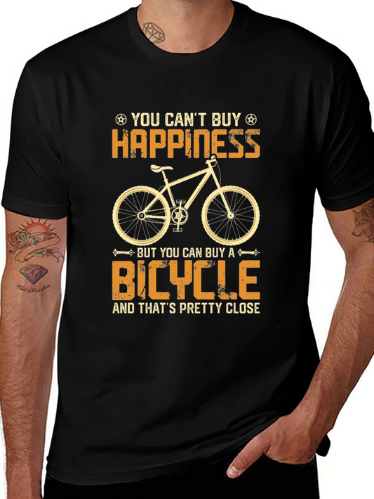 Happiness Bicycle Graphic T-Shirt