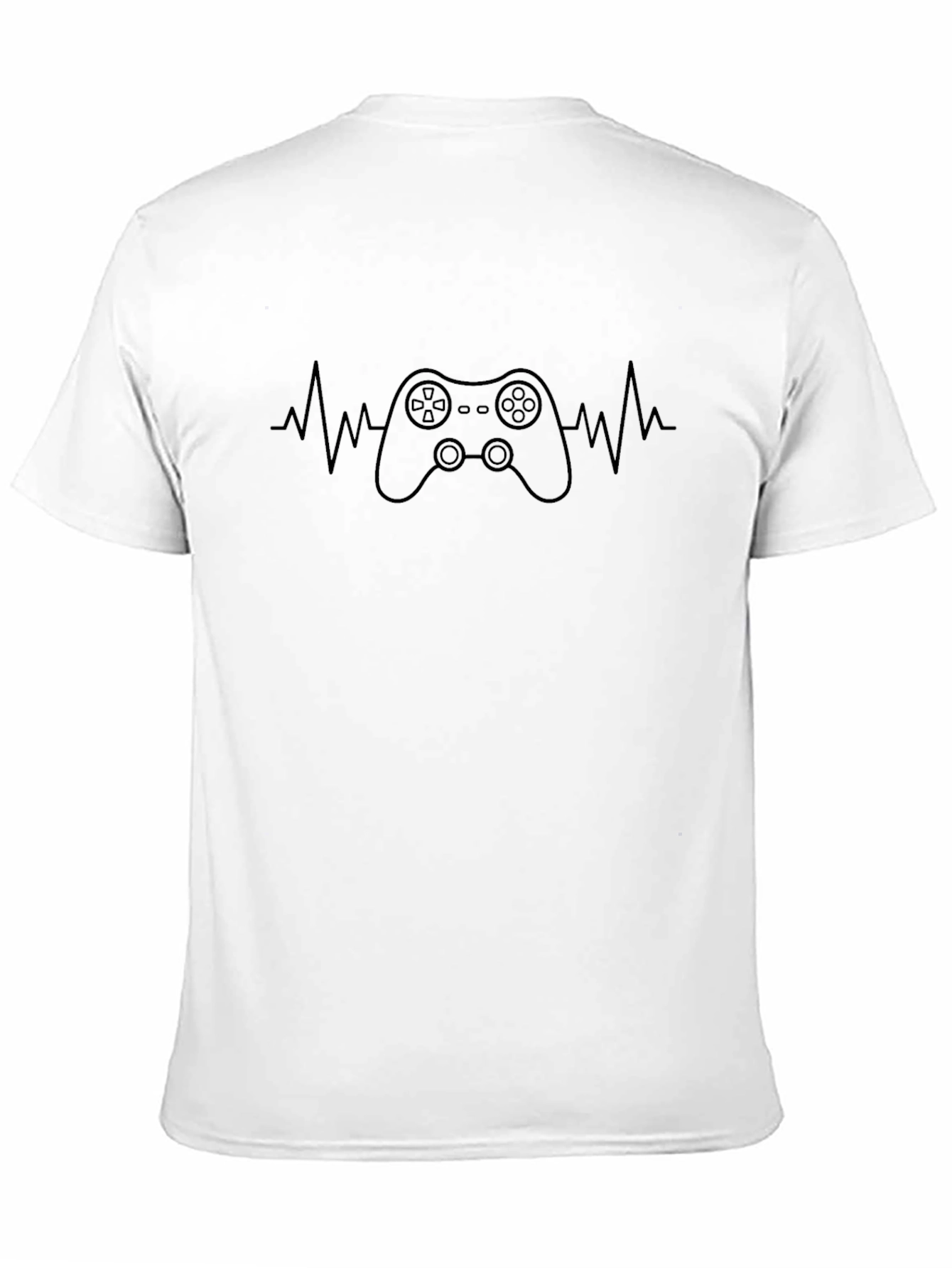 Gamer Heartbeat Graphic Tee - Cool Console Design