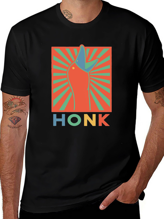 Honk Goose Graphic T-Shirt - Funny Animal Tee
