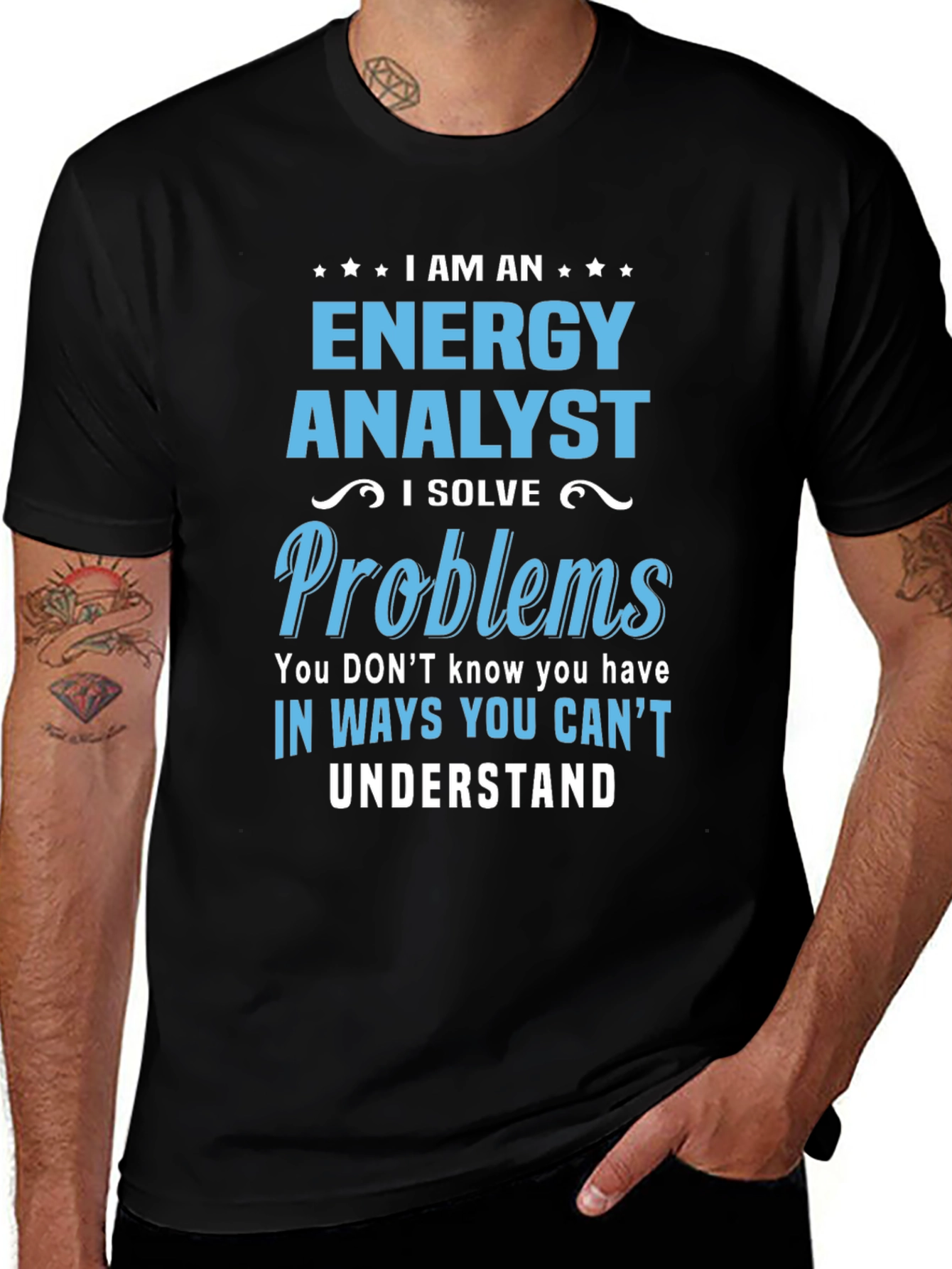 Energy Analyst Problem Solver Graphic T-Shirt