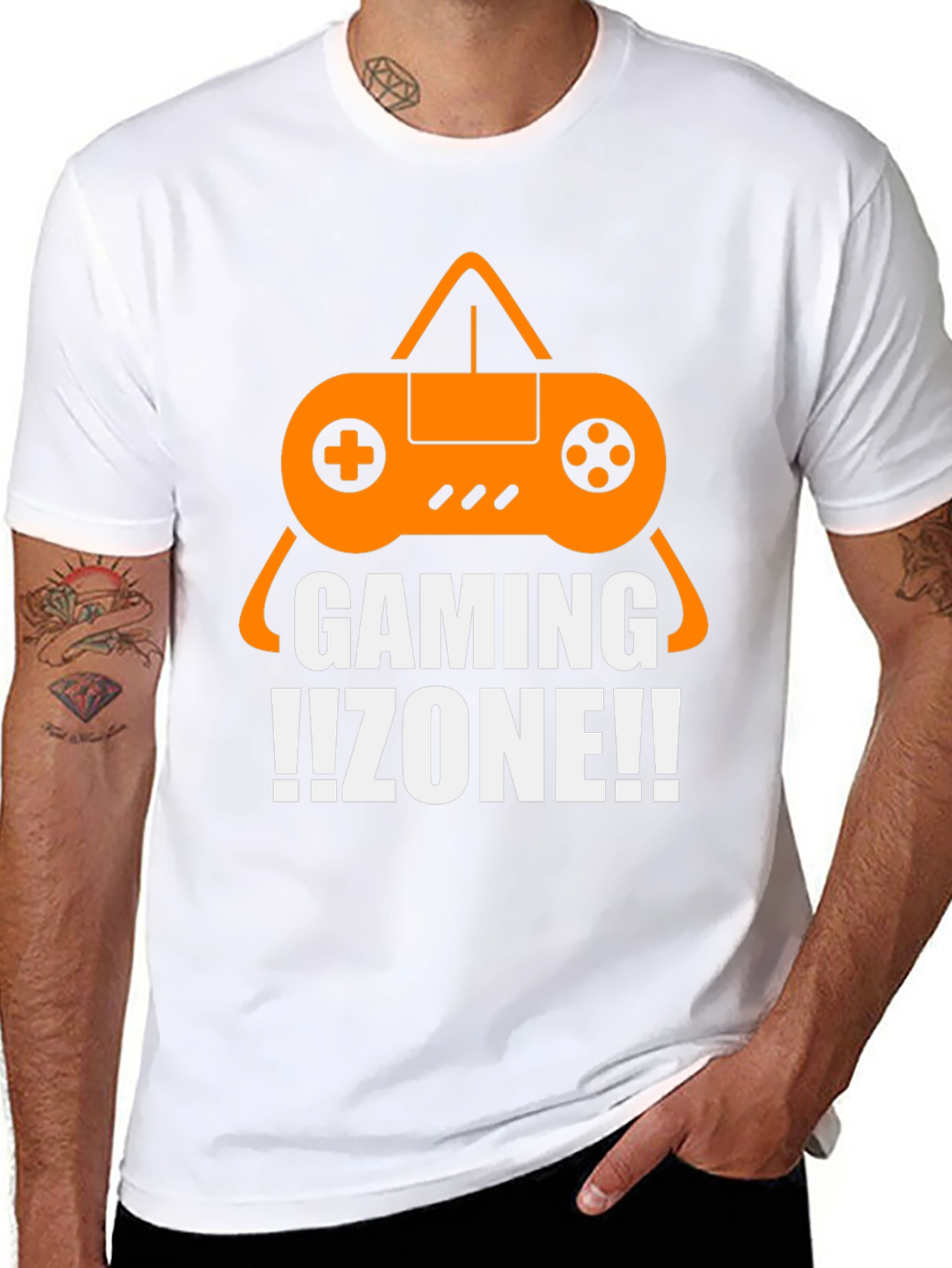 Gaming Zone T-Shirt - Black Cotton Gamer Tee