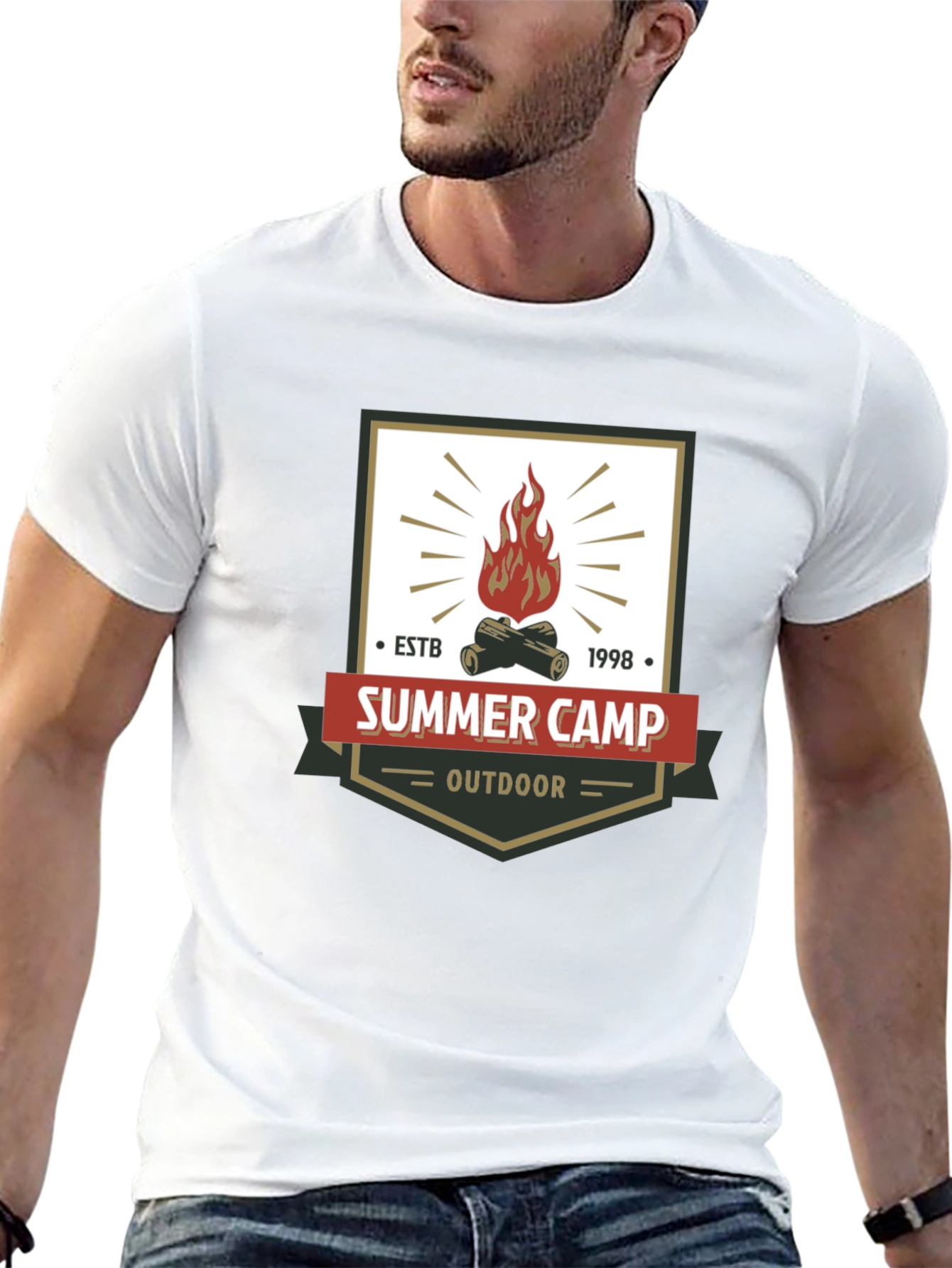 Summer Camp Outdoor Graphic T-Shirt