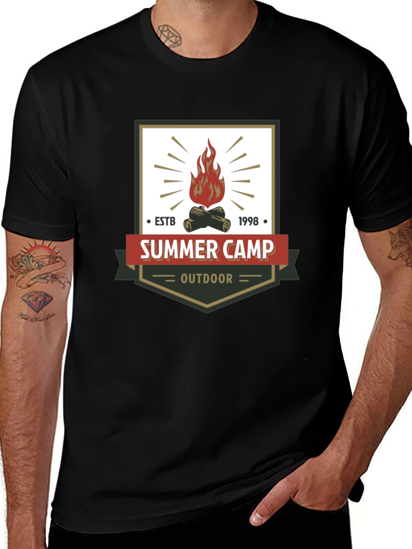 Summer Camp Outdoor Graphic T-Shirt