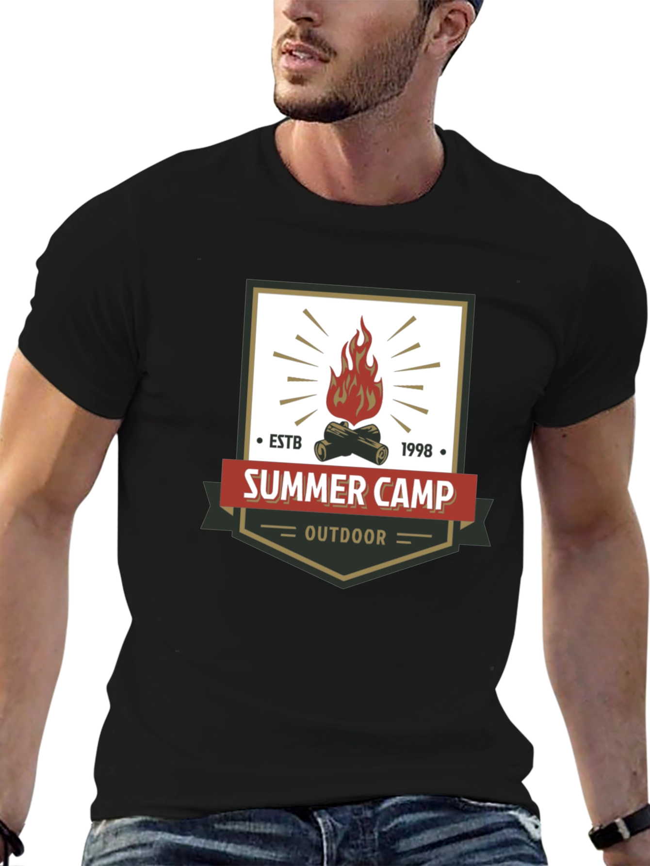 Summer Camp Outdoor Graphic T-Shirt