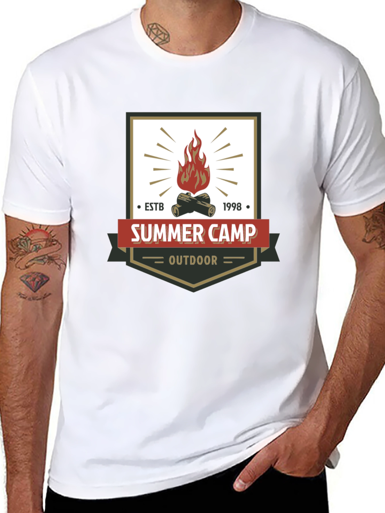 Summer Camp Outdoor Graphic T-Shirt