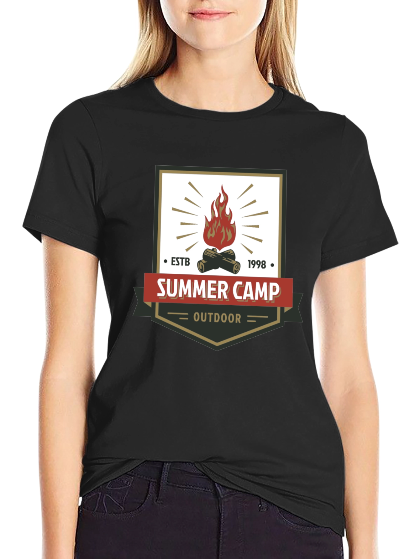 Summer Camp Outdoor Graphic T-Shirt