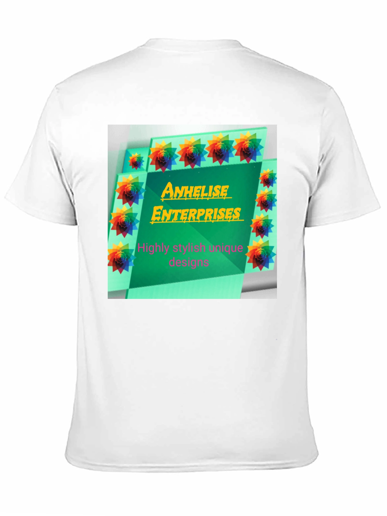 Stylish Black Tee with Anhelise Enterprises Design