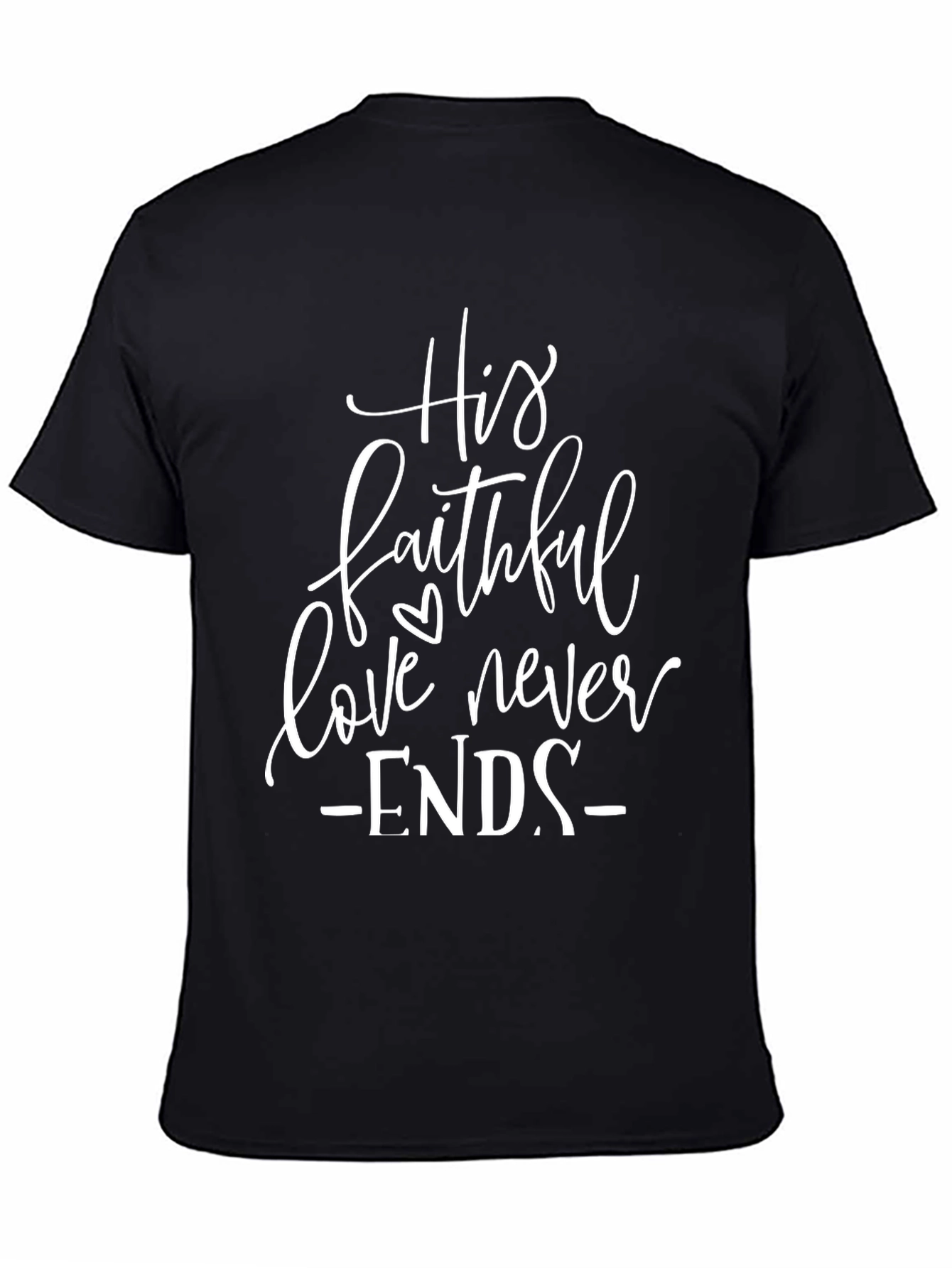 Faithful Love Graphic Tee - Black